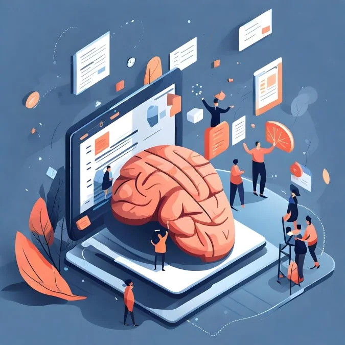 Ilustração sobre psicologia financeira, decisões com dinheiro e risco no jogo online